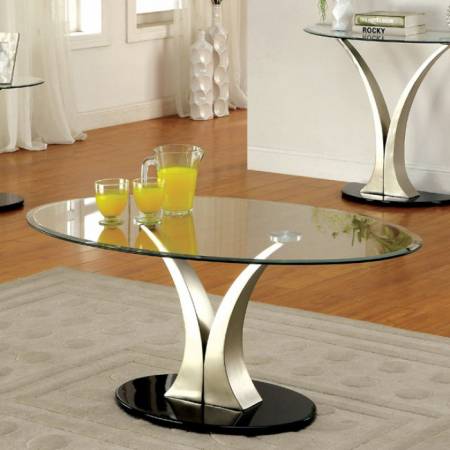 VALO COFFEE TABLE Satin Plated Finish